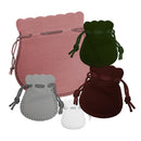 Round Suedine Pouch