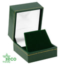 Eco Friendly Paper Covered Single Earring Box with Gold Accent