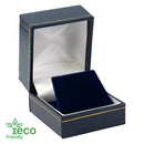 Eco Friendly Paper Covered Single Earring Box with Gold Accent