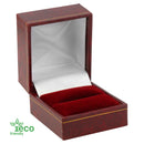Eco Friendly Paper Covered Single Ring Box with Gold Accent