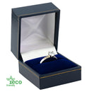 Eco Friendly Paper Covered Single Ring Box with Gold Accent