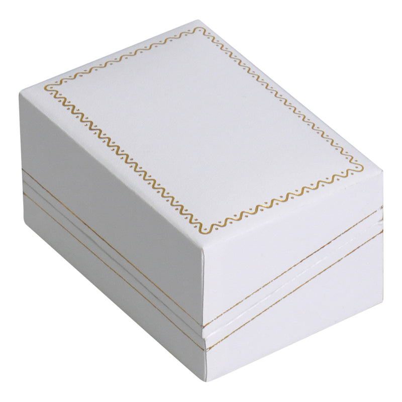 Paper Covered Large Cufflink Box with Gold Accent