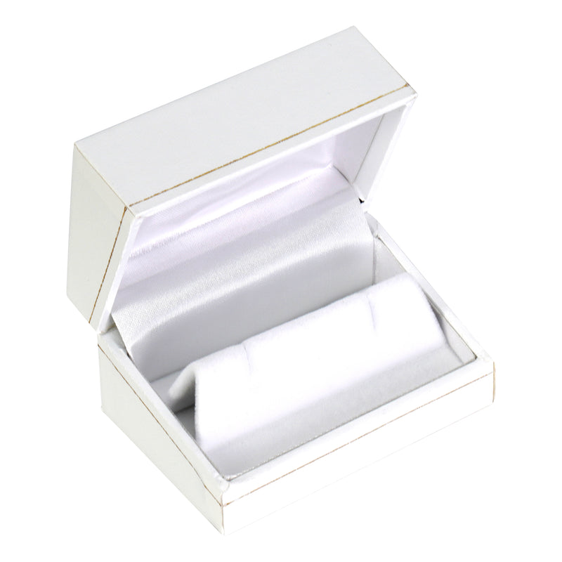 Paper Covered Large Cufflink Box with Gold Accent