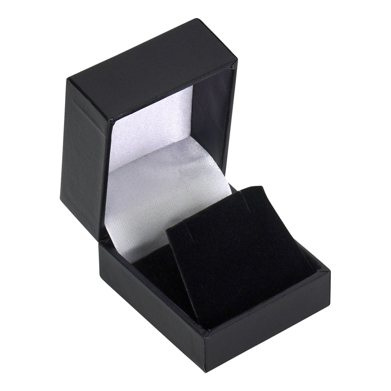 Black Paper Covered Single Earring Box