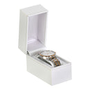 Paper Covered Standing Bangle Box with Gold Accent