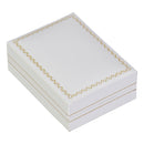 Paper Covered Large Pendant Box with Gold Accent