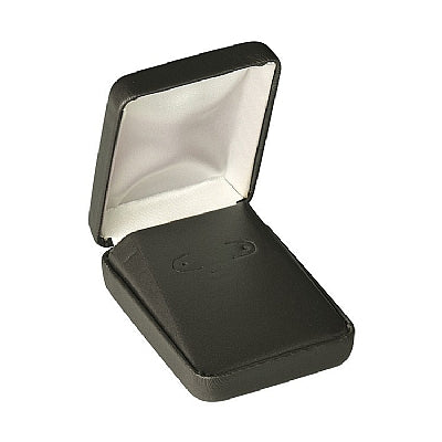 Leatherette Hoop Earring Box with Matching Leather-Feel Inserts