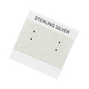 Earring Card Printed Sterling Silver