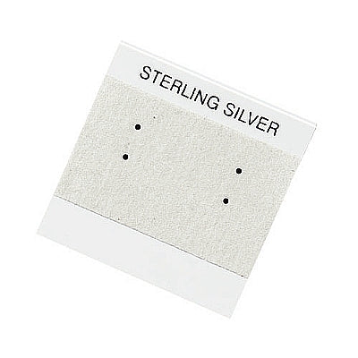 Earring Card Printed Sterling Silver