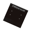 Earring Card Printed Sterling Silver