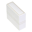 Paper Covered Standing Bangle Box with Gold Accent