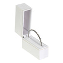 Paper Covered Standing Bangle Box with Gold Accent