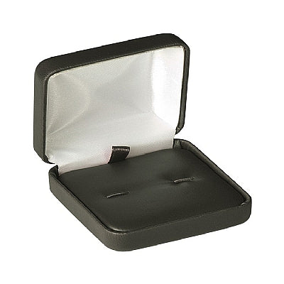 Leatherette Cufflink Box with Matching Leather-Feel Inserts