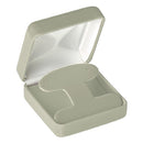 Leatherette French Clip Earring Box with Matching Leather-Feel Inserts