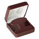 Leatherette French Clip Earring Box with Matching Leather-Feel Inserts
