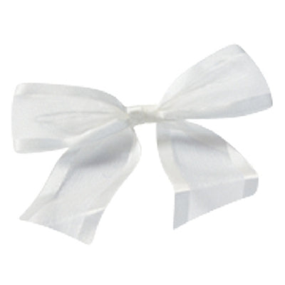 Pre-Tied Organza Bow with Satin edge