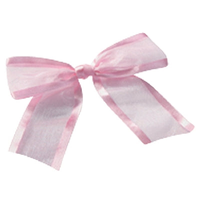 Pre-Tied Organza Bow with Satin edge