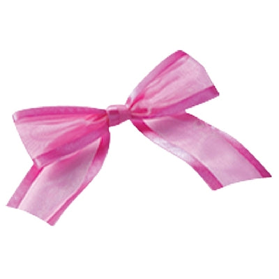 Pre-Tied Organza Bow with Satin edge