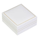 Paper Covered Bangle Box with Gold Accent