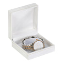 Paper Covered Bangle Box with Gold Accent