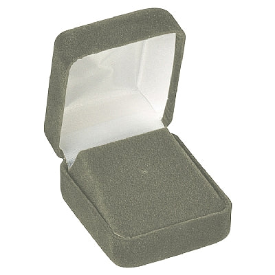 Velour Tie Tac Box with White Sleeve