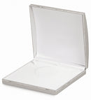 Paper Covered Large Set Box with Gold Accent and White Interior