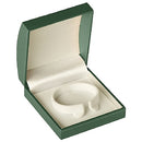 Paper Covered Bangle Box with Gold Accent and White Interior