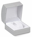 Paper Covered Bangle or Watch Box with Gold Accent and White Interior