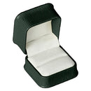 Embossed Leatherette Single Ring Box with White Velvet Interior