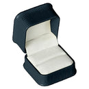 Embossed Leatherette Single Ring Box with White Velvet Interior