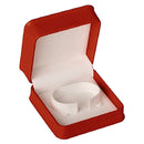 Embossed Leatherette Bangle Box with White Velvet Interior