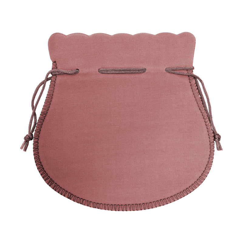 Round Suedine Pouch