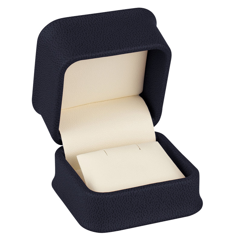 Nabuka Leatherette Single Earring Box with Cream Interior