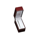 Textured Leatherette Standing Bangle Box with Gold Accent