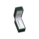 Textured Leatherette Standing Bangle Box with Gold Accent