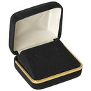 Velvet Double Earring Box with Gold Rims and Matching Insert