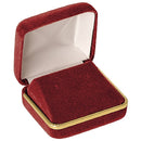 Velvet Double Earring Box with Gold Rims and Matching Insert