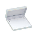 Textured Leatherette Pearl Box with Gold Accent
