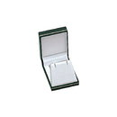Textured Leatherette Pendant or Earring Box with Gold Accent