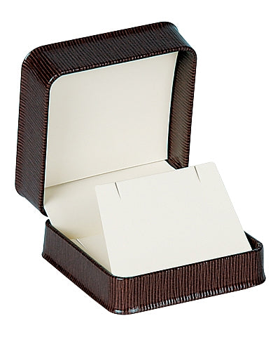 Embossed Leatherette Universal Box with Cream Leatherette Interior - Reversible Insert