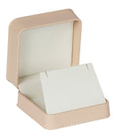 Embossed Leatherette Universal Box with Cream Leatherette Interior - Reversible Insert