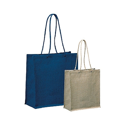 Jute Tote Bag with Clear Window