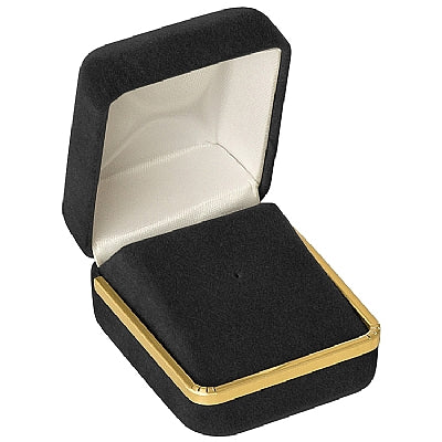 Velvet Tie-Tac Box with Gold Rims and Matching Insert