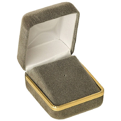 Velvet Tie-Tac Box with Gold Rims and Matching Insert