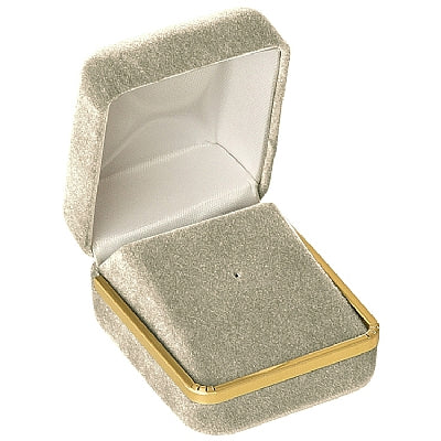 Velvet Tie-Tac Box with Gold Rims and Matching Insert