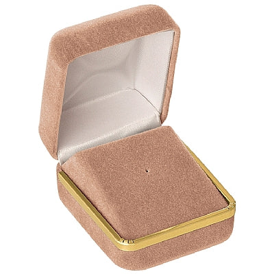 Velvet Tie-Tac Box with Gold Rims and Matching Insert