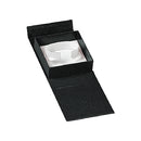 Textured Leatherette Bangle Box with Magnetic Closure and White Insert