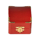 Leatherette Universal Box with Gold Trim and Closure