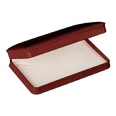 Embossed Leatherette Pearl Box with White Velvet Interior