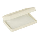 Embossed Leatherette Pearl Box with White Velvet Interior